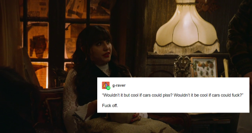 theshriekingsisterhood:WWDITS + Horses vs Cars TextpostNow that Season Two is over I’m just go