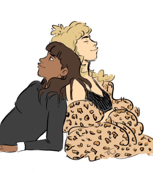 some rough character stuff. and some of randall’s outfits. she loves animal print. can u tell