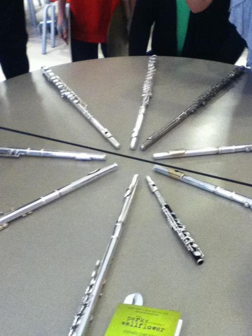 theperksofbeingafluteplayer:  this is what happens you get bored at band camp