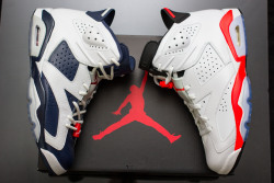 phuckindope:  Jordan Olympic 6s x white infrared