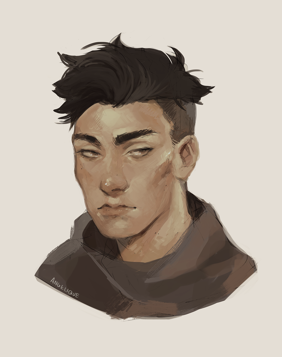 hello-draw:  angie-roselli:Cleaned up an Otabek sketch from twitter, because I had