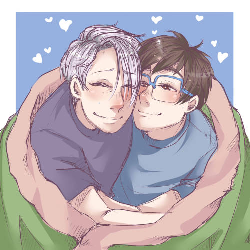 pinkypelos:Victuuri Week: Day FivePrompt: Domesticity A little late for day five but, domestic snugg