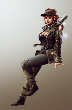 Fantasy-Scifi:  Scifi Steampunk Magic Girl 1By Stman