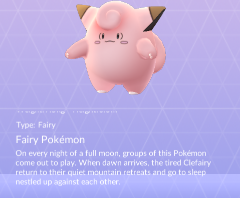 wendycorduroy:  wendycorduroy:  there’s gonna be a full moon on the 19th so i’m gonna go out at night and see if a lot of clefairy spawn? apparently the pogo takes moon phase into account and clefairy literally swarm at the full moon in canon so like…