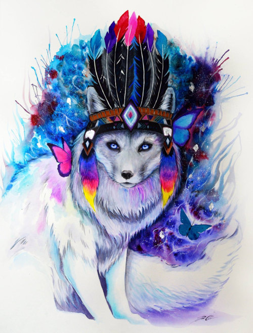 culturenlifestyle:  Exquisite and Vibrant Wildlife Portraits by Pixie ColdGerman artist known as “Pixie Cold’ became a professional artist in 2012, after four years of struggle. Homeless and lost, Pixie Cold’s passion was redirected from grieving