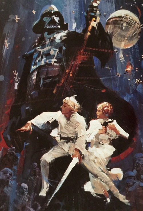 John Berkey's Rough Studies For His Star Wars Series Of Illustrations. From The Book John Berkey: Painted