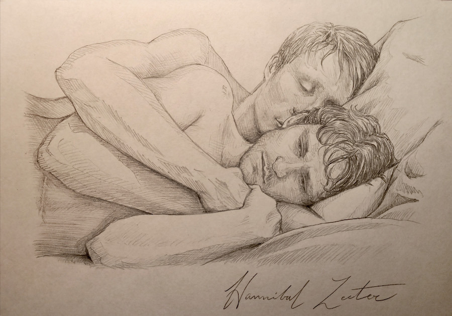 santaferomantic:  alessiapelonzi This time I am portraying Will and Hannibal in a