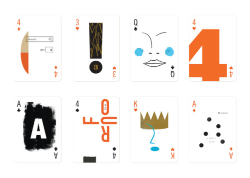 Playing cards with notable moments in art and design history, by Ryan Hewlett
