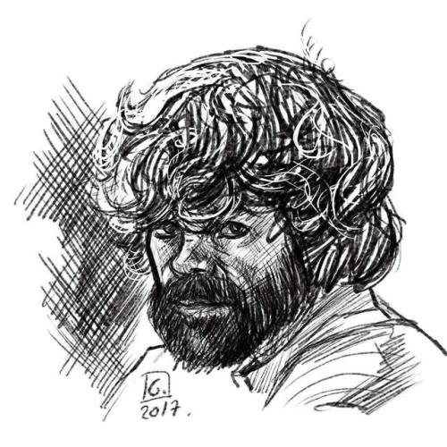 Tonight&rsquo;s #sketch #portrait #gameofthrones #juegodetronos #2dart #tyrion #tyrionlannister #pet