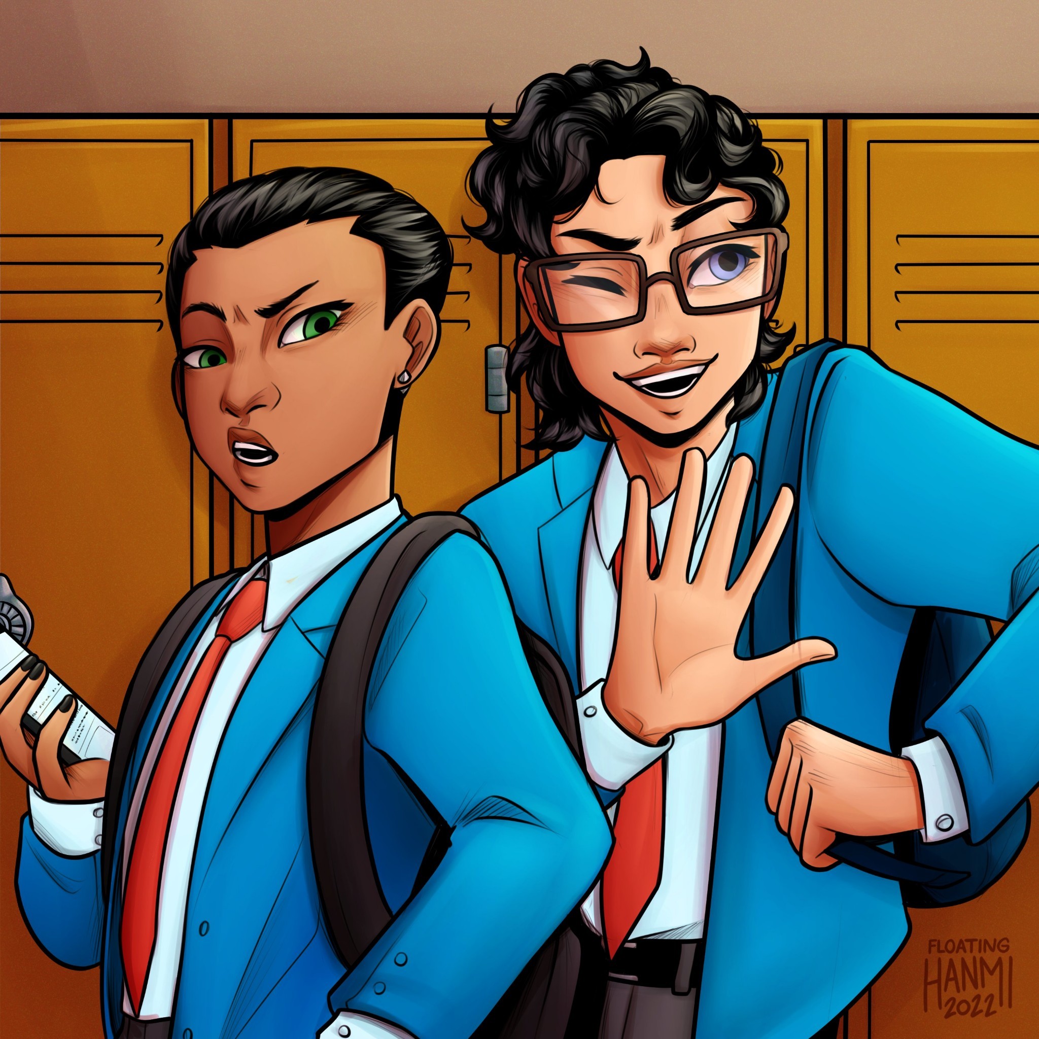 floatinghanmi:jon and damian going to high school together and hanging out and spending