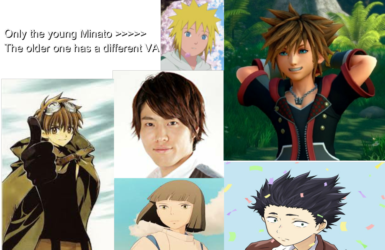 whereissora:  So apparently Sora from Kingdom Hearts shares his Japanese VA, Miyu