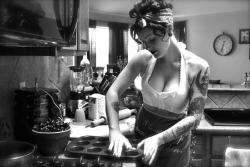 drunkcle:  Ruby Franco makes Corn Cakes with