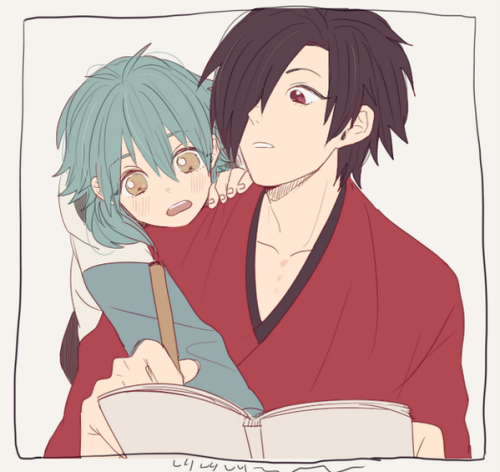 beni-shigures-deathmaiden:   Artist: じて朗  My lifeblood (little KouAo)