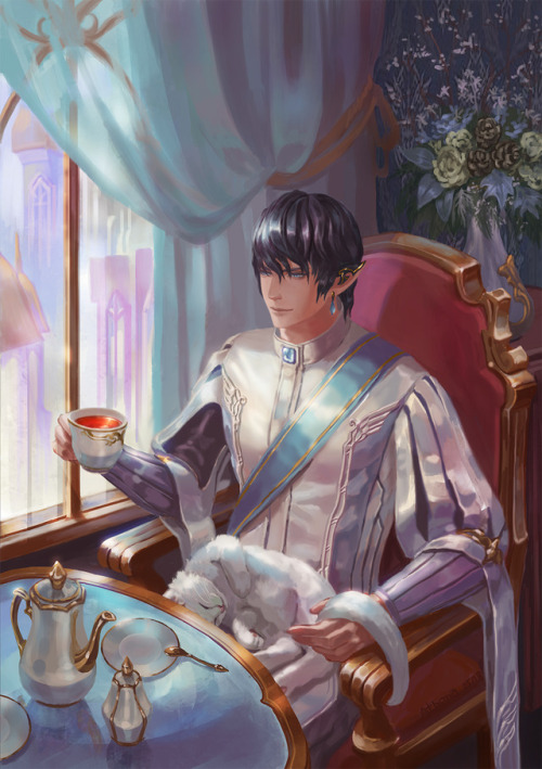 athena-ishnuala:Tea Time with Aymeric 