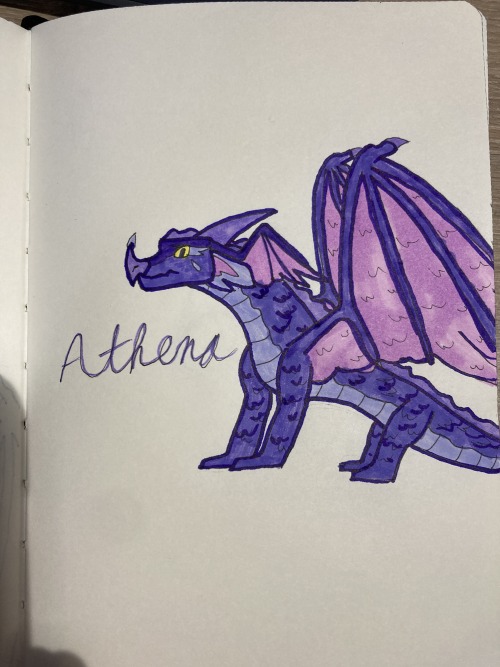 @sombrathedragon Here Is My Design Of Your Athena Dragon!!! I Hope You Like Her