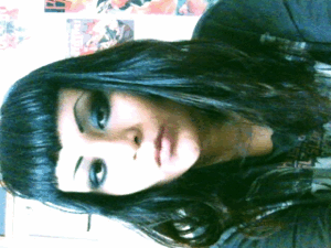 psychobat-art:  Messy hair… (Taken with GifBoom)