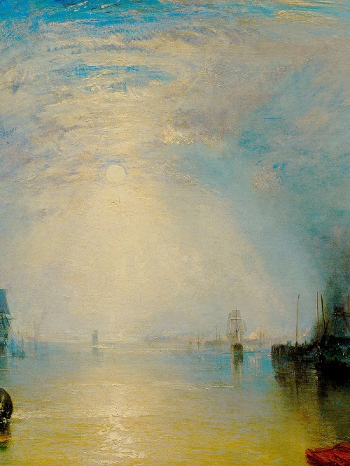 lucreziasborgias:Keelmen Heaving in Coals by Moonlight (detail), J. M. W. Turner.