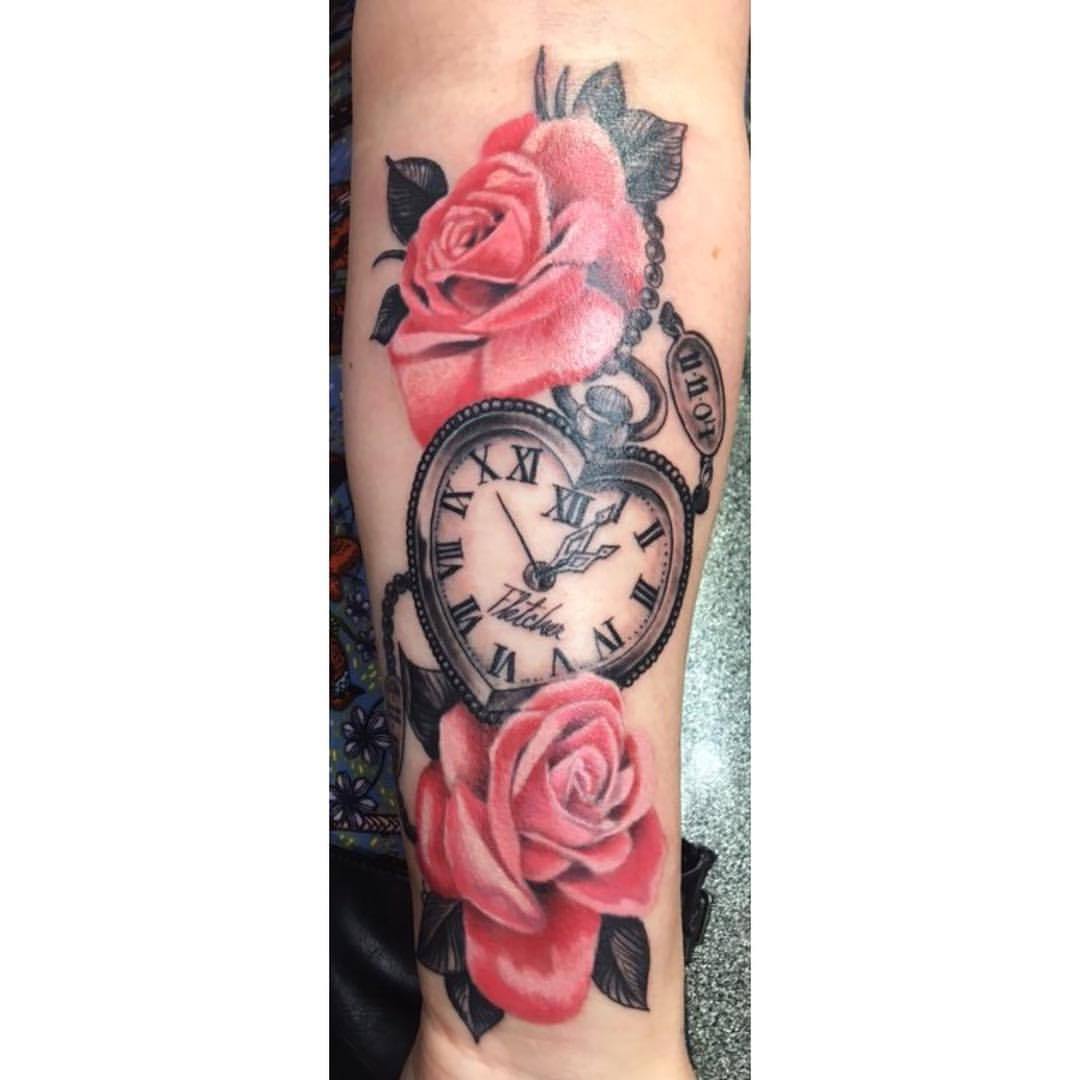 Buy Rose Clock Tattoo Online In India  Etsy India