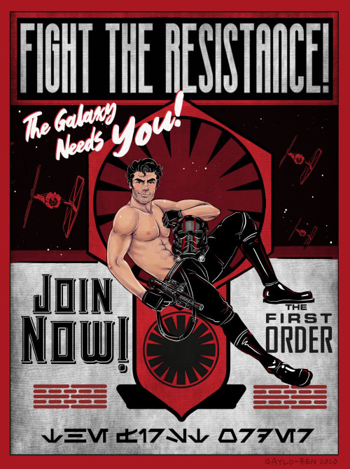 First Order Pinup PosterFirst Order Recruitment Pinup Poster feat. Tie Fighter Poe Dameron.Commissio