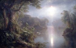 wetreesinart:  Frederic edwin  Church (Am. 1826-1900), The River of Light, 1877, huile sur toile, Washington, National Gallery of Art 