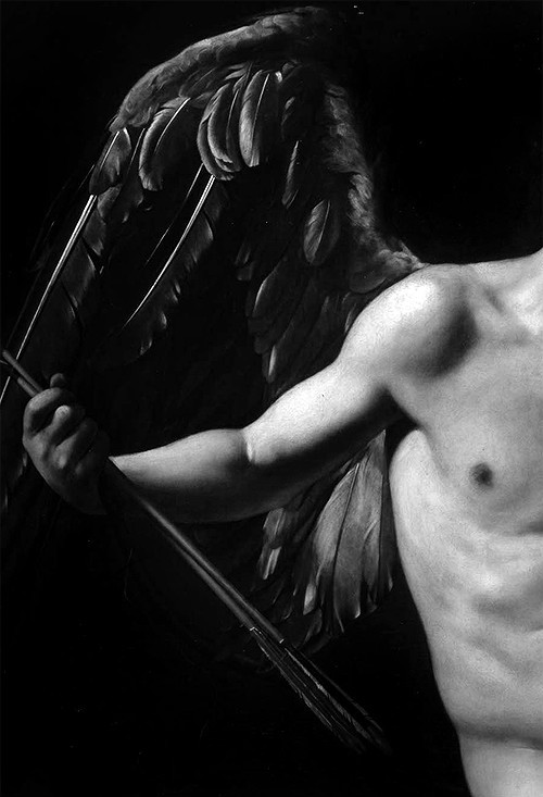 carneficeditestesso:  Amor Vincit Omnia -1601-1602 (Detail) Caravaggio   