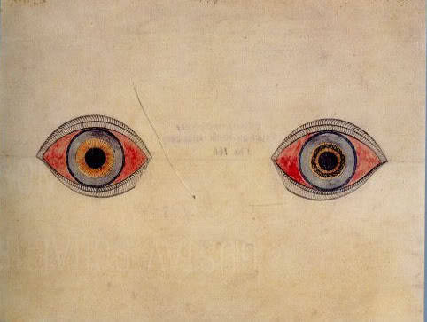 August Natterer aka Neter (German, 1868-1933)
My Eyes at the Time of Revelation - 1911-13
August Natterer, given the pseudonym Neter by his psychiatrist to protect him and his family from the immense social stigma associated with mental illness at...