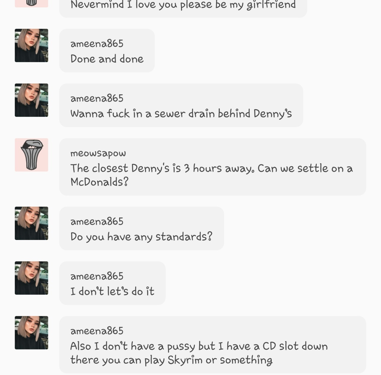 meowsapow: meowsapow:   meowsapow:   Perhaps I found the girlfriend I’ve been looking