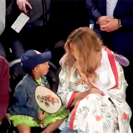 justlatasha: yoncehaunted: Blue getting her mama together   Get her, Blue 
