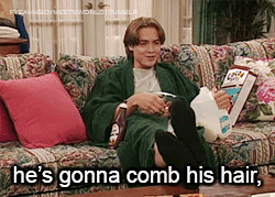 fyeahhboymeetsworld:  TOP TEN ERIC MATTHEWS MOMENTS:Number 8.    4x02: Hair Today,