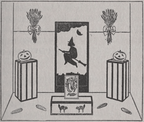 Halloween store display. Footwear advertising and store displays. 1921.Internet Archive