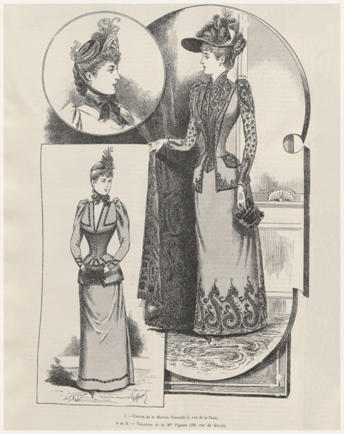 La mode de style : revue illustrée des élégances parisiennes.1er janvier 1891.