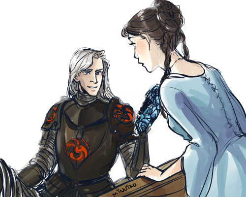 minuiko:Rhaegar Targaryen crowns Lyanna Stark Queen of Love and Beauty