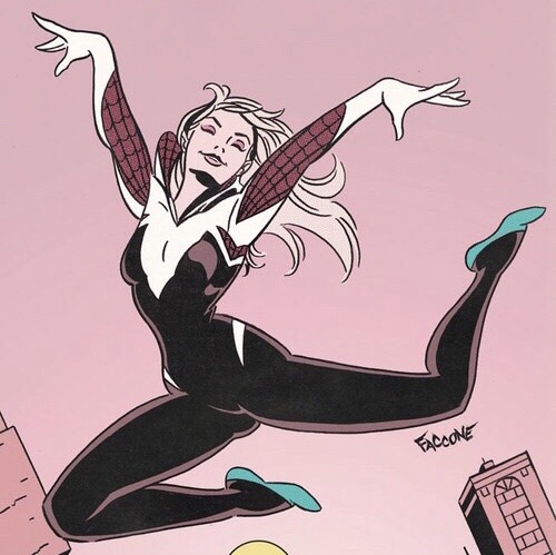 itsybitsypetey: @dah-knee-cuh as Gwen Stacey  Better back up off my friend, Moon Pie. Urban Ass