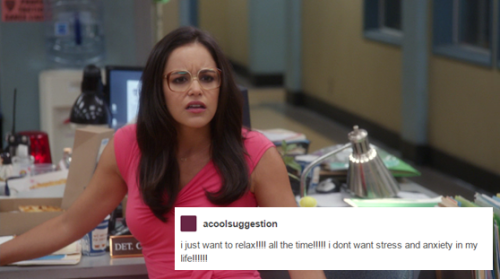 pluckyyoungdonna: phil-the-stone: Amy Santiago: Significantly Less Of A Human Disaster Than Her Boyf