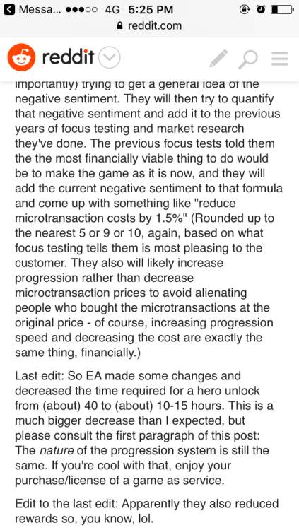 boodle69: Spelled out how exactly how EA is fucking over anyone who owns or wants to own Battllefront 2