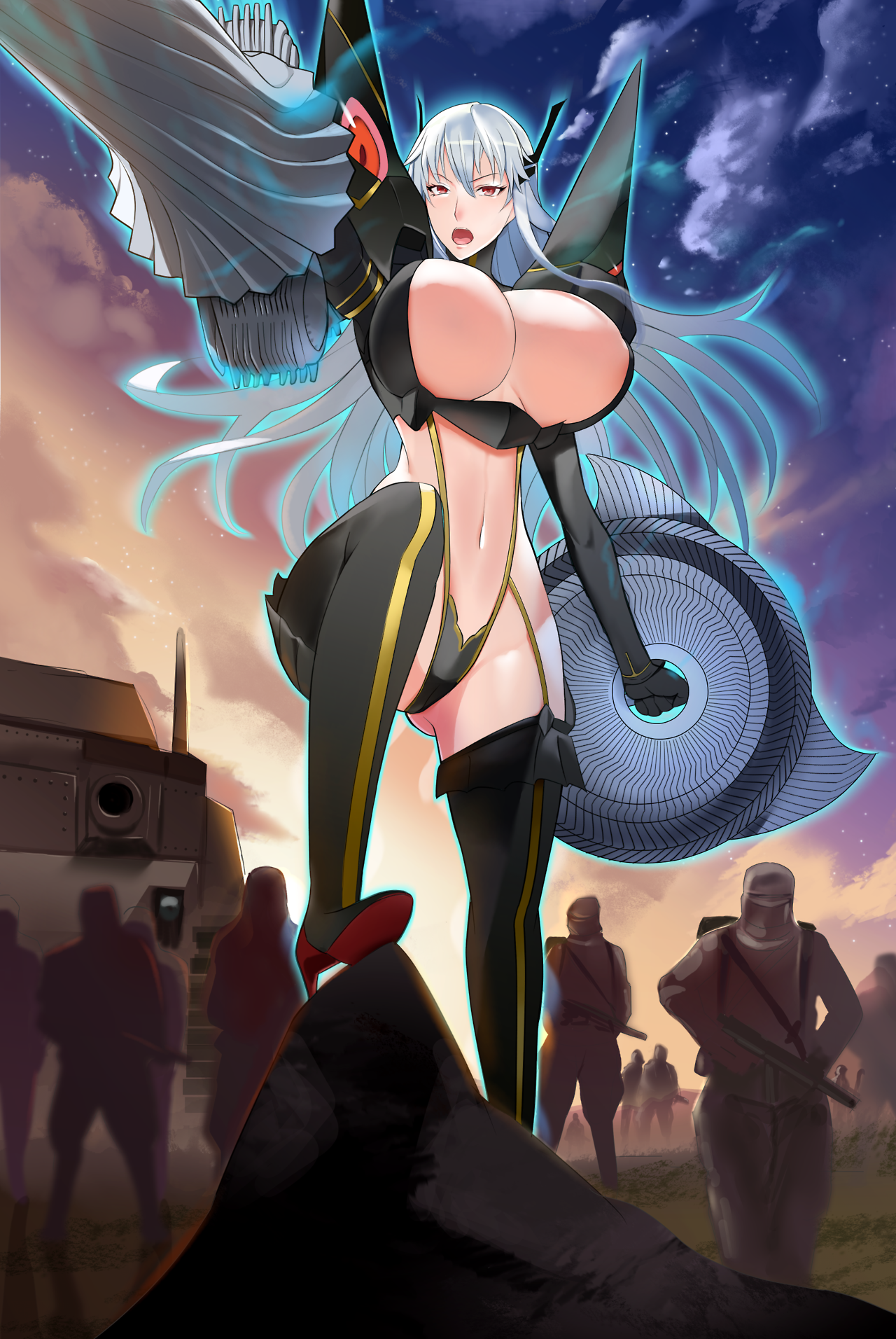 jediargento:   “Selvaria in Junketsu”   Commissioned by me, drawn by @mikazuki35.
