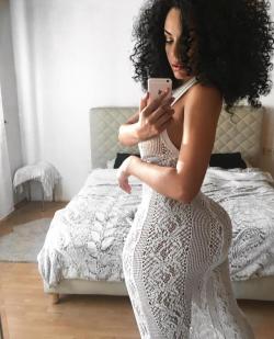 babes-in-tight-dress:  See thru and thick http://tiny.cc/qc3cny  DAMNN!