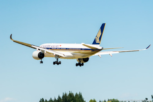 Singapore Airlines A350 landing at ChristchurchType: Airbus A350-941Registration: 9V-SMMLocation: Ch