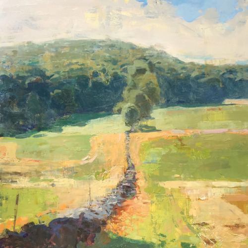 Jon Redmond Stone Wall, 2019 Oil on board