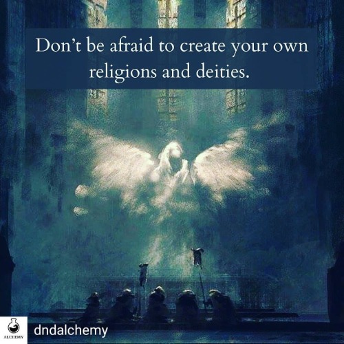 Reposted from @dndalchemy You don’t have to use official faiths and Gods!•••Art by loffl#dndalchemy