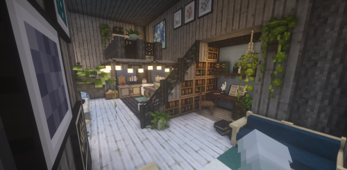 velveteensunsets:A little cliffside loft, very much influenced by one of Blisschen’s recent builds. 