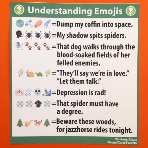 obviousplant:Know your emojis! Guest post from @SomeChrisTweets