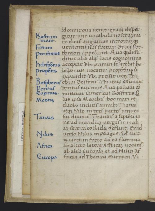 Mela’s Cosmographia in manuscript and incunabula, LJS60 and Inc M-447.Written by Pomponius Mela, Cos