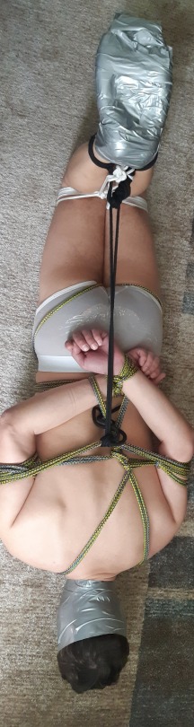 its-boy:   Tied up and tapped gagged boy 