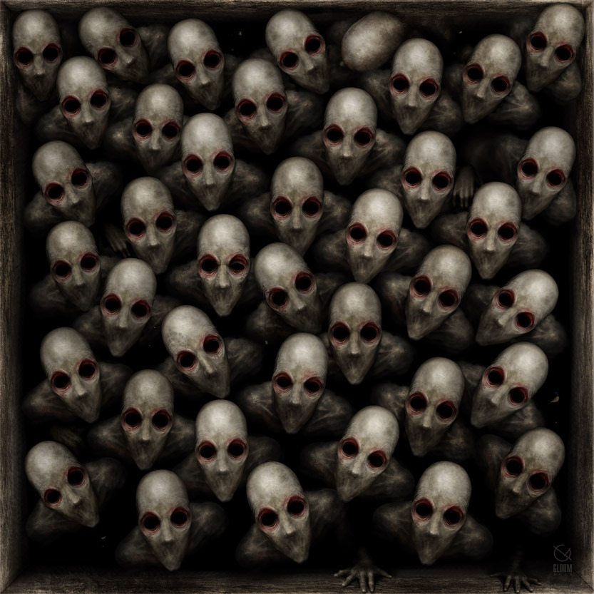 shamelesslilminxx:  asylum-art:  The dark world of Anton Semenov  on Behance Gloom82