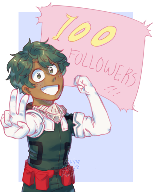 HERE’S A DEKU FOR 100 FOLLOWERS!! AGAIN THANKS Y’ALL:DDDD