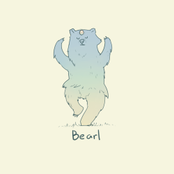 glub-on-it:  bearl 