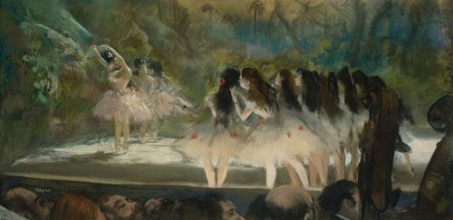 Ballet at the Paris Opéra - Edgar Degas 1877ImpressionismDrawing and WatercolorThe Art Institute of Chicago,