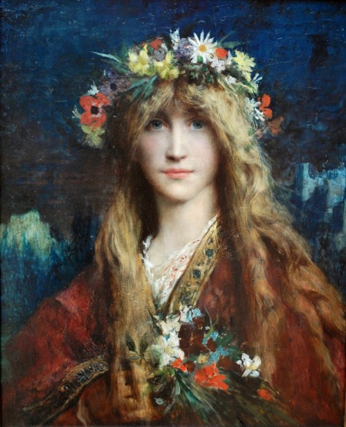 Ophélie / Ophelia.1882.Oil on Canvas.61 x 43 cm (24.01 x 16.92 in.)Musée des Beaux-Arts, Bordeaux, F
