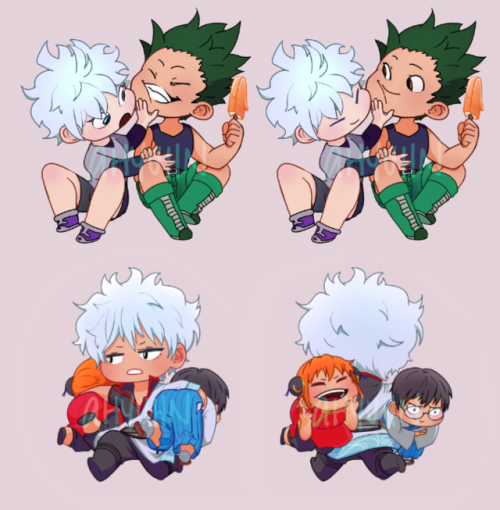 Made some stickers and a couple double-sided charms for Otakuthon 2018 and FanEx 2018! Unfortunately